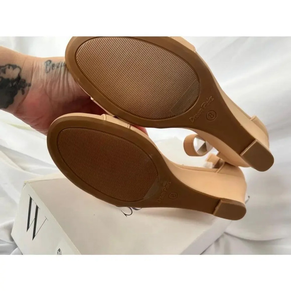 Women's Dream Pairs Ingrid Tan Wedges Size 8‎ - Picture 6 of 7